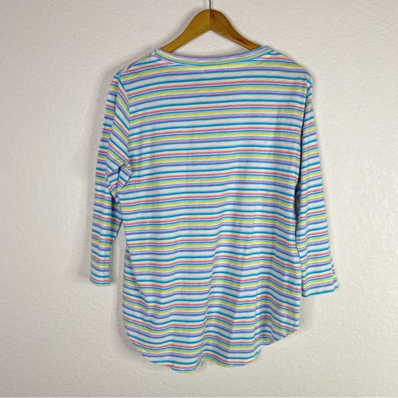 Fresh Produce Promenade Multicolor Stripe Catalina Top - Picture 6 of 6